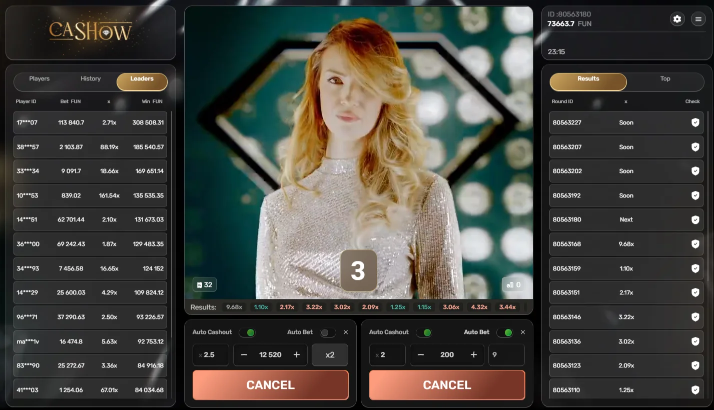 Juega a Cash Show en Móvil