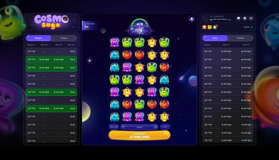 Combinação de Partículas e Recursos de Cascata