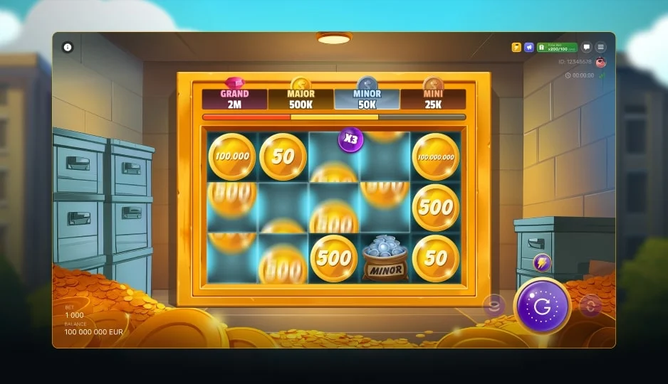 Safecracker Fortune Hold and Win Feature