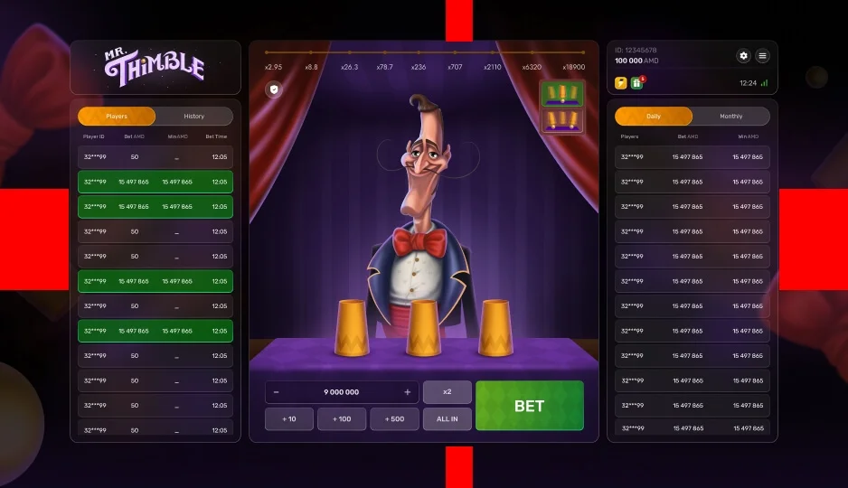 Как играть в Mr. Thimble