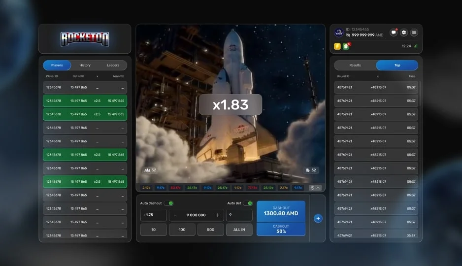 Jouer à Rocketon sur mobile