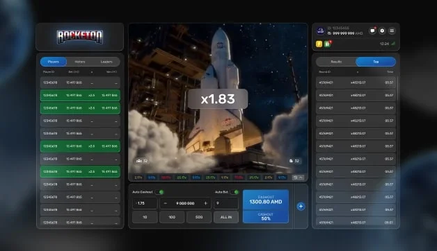 RTP et volatilité de Rocketon