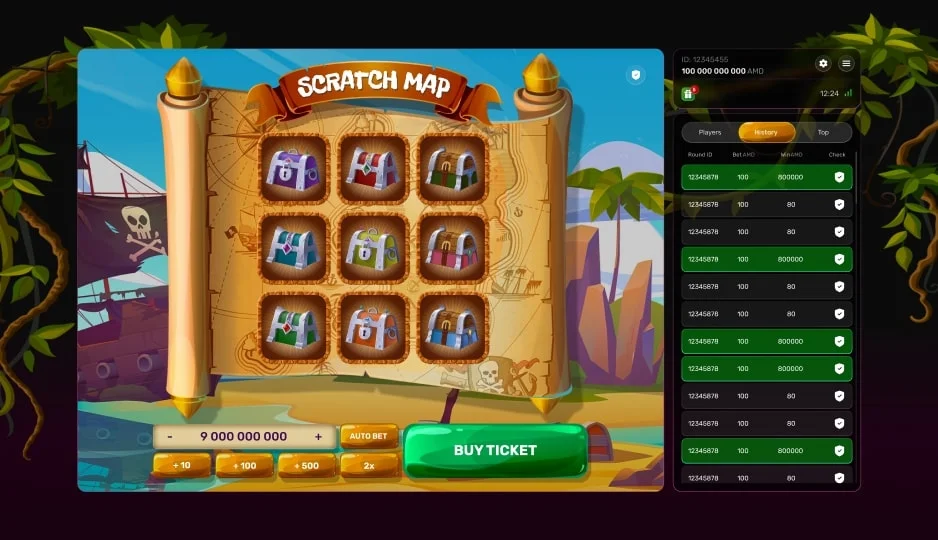 RTP e Volatilidade do Scratch Map