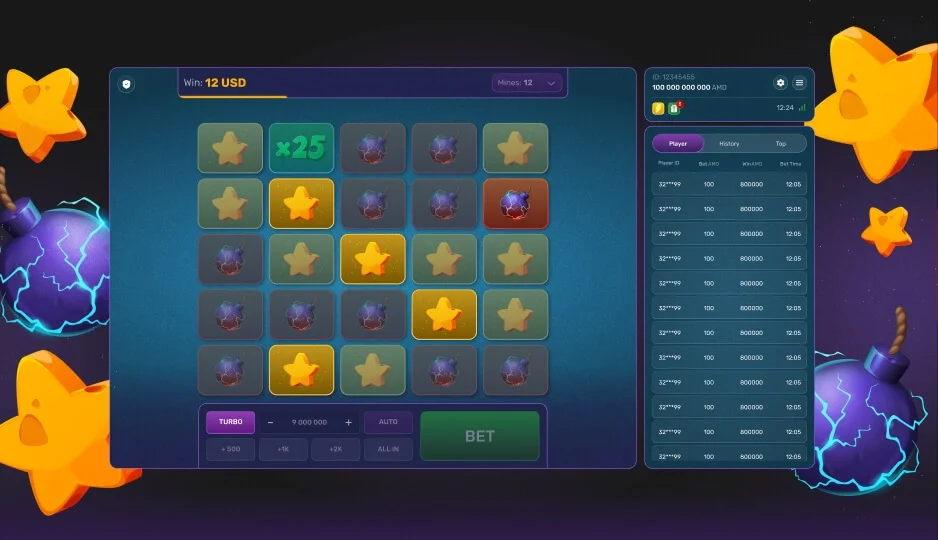 Как играть в Turbo Mines