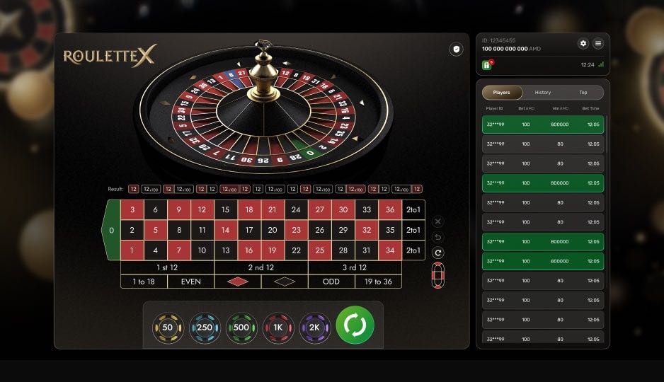 Roulette x